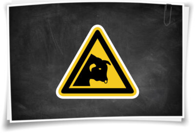 Warnhinweis W034 Warnung vor Stier