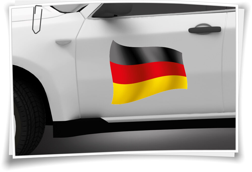 Deutschland, Nationalflagge, Aufkleber, Sticker und Folien für