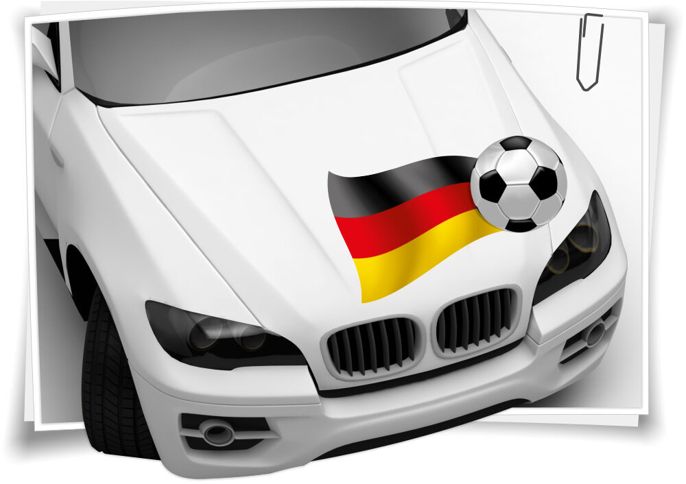Deutschland Autoaufkleber Flagge Fahne Fußball Aufkleber Sport EM WM –  Medianlux-Shop