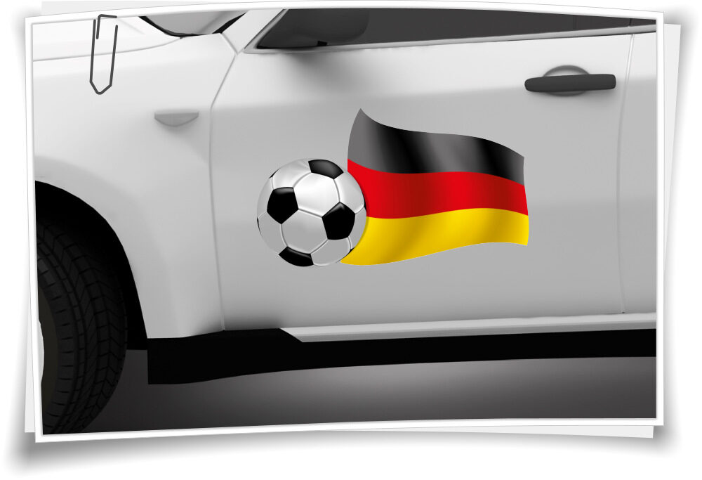 Deutschland Autoaufkleber Flagge Fahne Fußball Aufkleber Sport EM