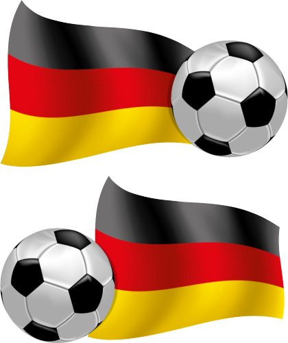 Deutschlad Flagge Autoaufkleber Fahne Fußball Aufkleber Auto EM WM Motorhaube 