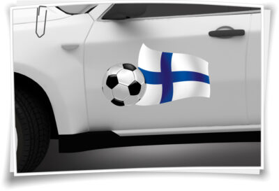 2x Finnland Flagge Autoaufkleber Fahne Fußball Aufkleber EM WM Auto Tür Car 
