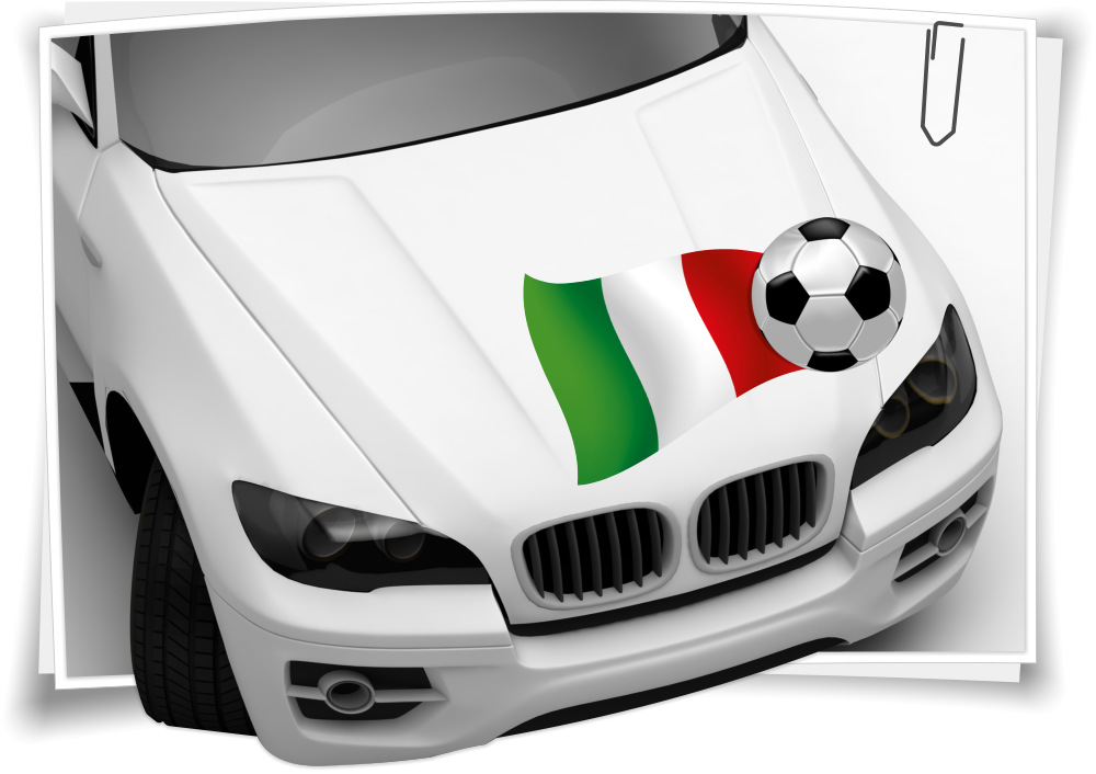 Aufkleber Auto Sticker tuning motorrad Autoaufkleber Fahne Flagge ITALIEN