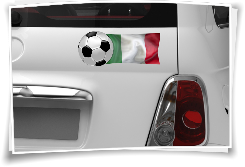 Italien Flagge Fahne Fußball Aufkleber Sport EM WM – Medianlux-Shop