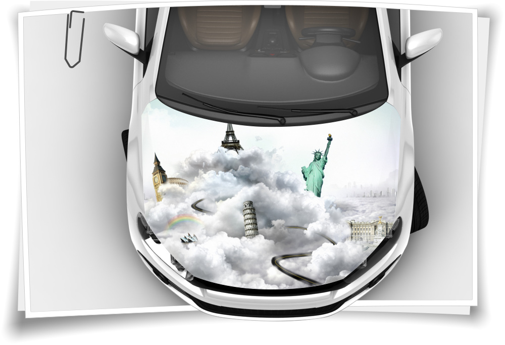 Reise Welt Atlas Motorhaube Auto-Aufkleber Steinschlag-Schutz-Folie  Airbrush Tuning – Medianlux-Shop