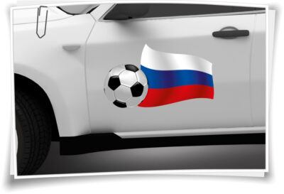 Flagge WM Russland Auto-Aufkleber Deutschland Sticker Fan Fußball 