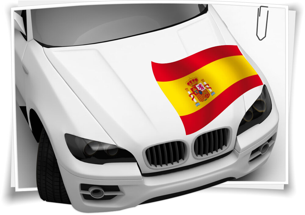 Sticker Spanien-Flagge