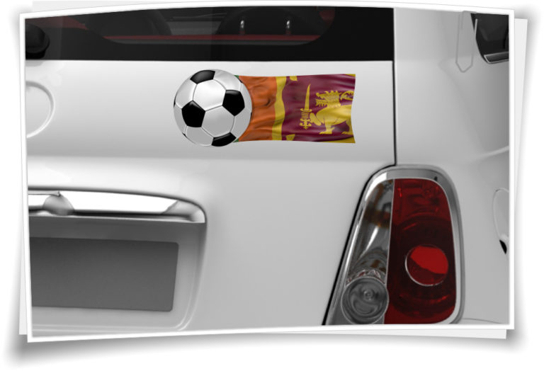 Sri Lanka Flagge Fahne Fußball Aufkleber Sport EM WM ...