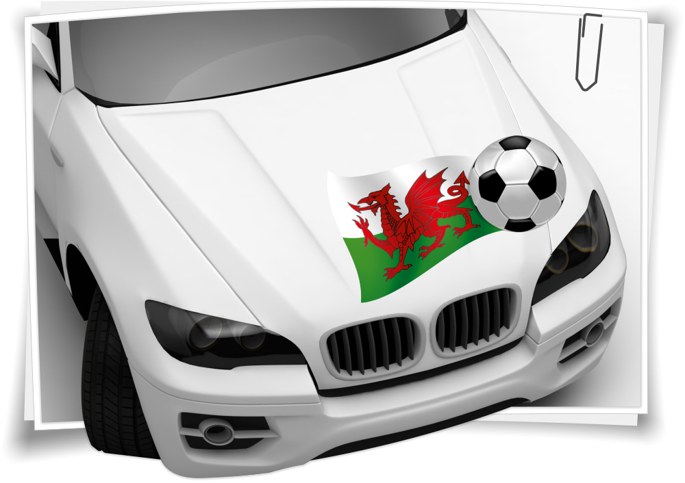 Wales Autoaufkleber Flagge Fahne Fußball Aufkleber Sport EM WM –  Medianlux-Shop