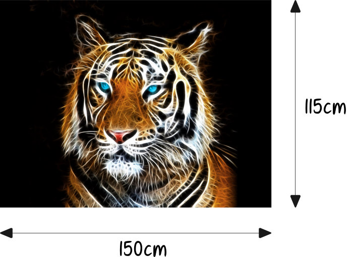 Tiger Abstract Animal Motorhaube Auto-Aufkleber Steinschlag-Schutz-Folie  Airbrush Tuning – Medianlux-Shop