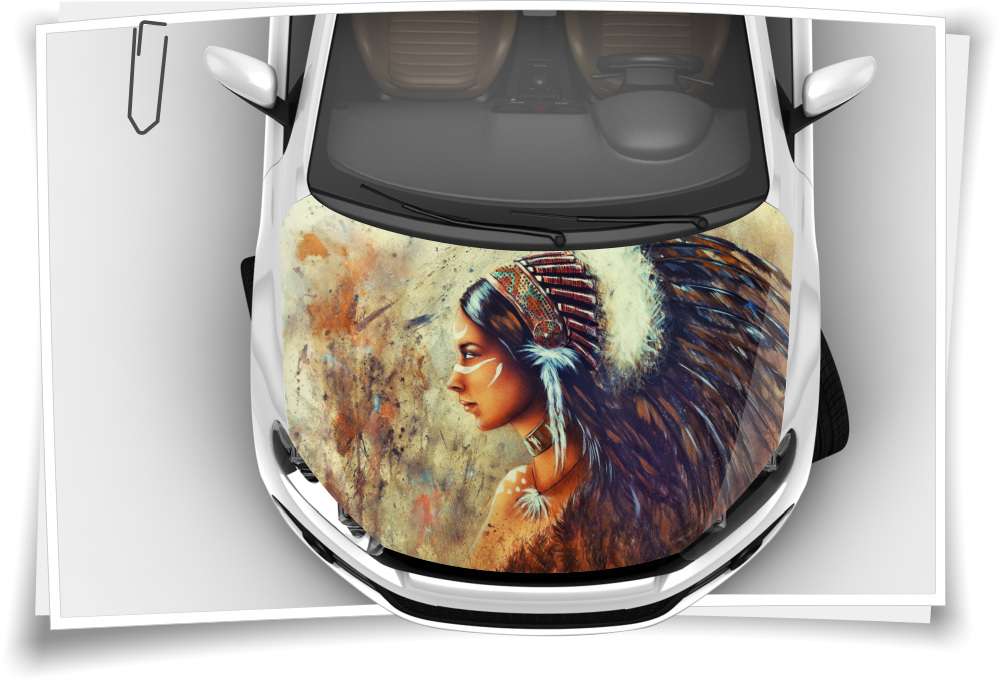 Indianer Dreamcatcher Spirit Motorhaube Auto-Aufkleber Steinschlag