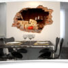 Wand-Aufkleber Esszimmer Deko Wand-Tattoo Rot-Wein Wand-Bild