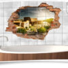 Fliesen-Aufkleber-3D Fliesen-Bild-er Deko Ideen italienischer Abend Amphitheater Italien