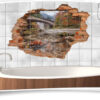 Fliesen-Aufkleber Brücke 3D-Fliesen-Bilder Herbst