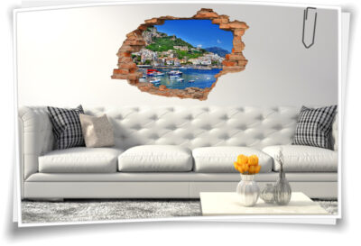 Wand-Bild-er Wohnzimmer italienisch Deko Wand-Tattoo 3D