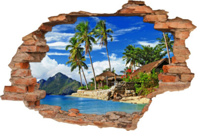 Wand-Tattoo-3D Wand-Aufkleber Wand-Bild Wand-Durchbruch ...