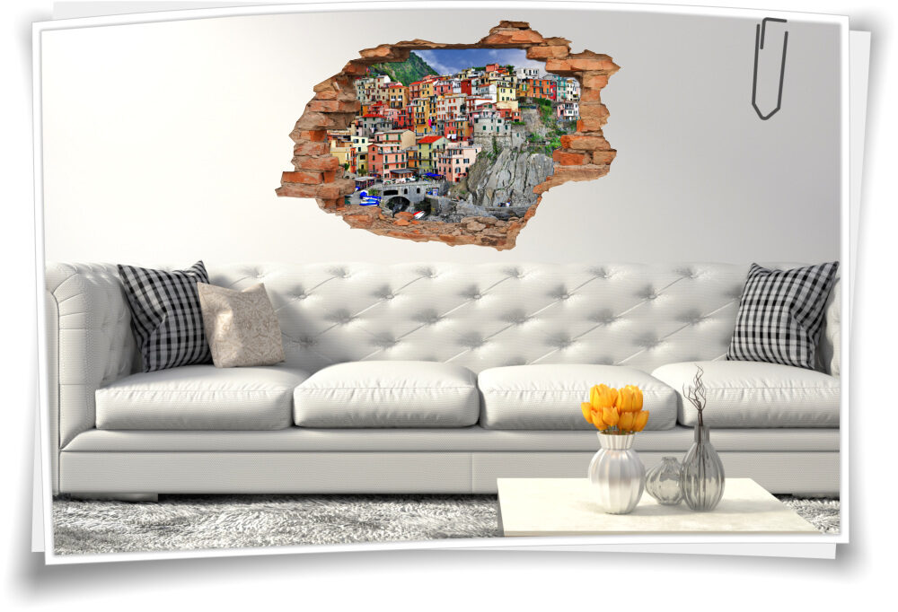 Wohnzimmer Deko italienische Riviera Wand-Bild-er