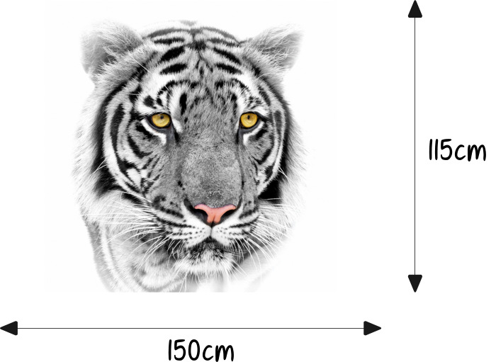 DIY Auto styling HD inkjet Wilden Brennen Tigers Haube aufkleber