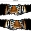 Auto-Aufkleber Seitenstreifen Tiger Tiere Feuer Augen Airbrush