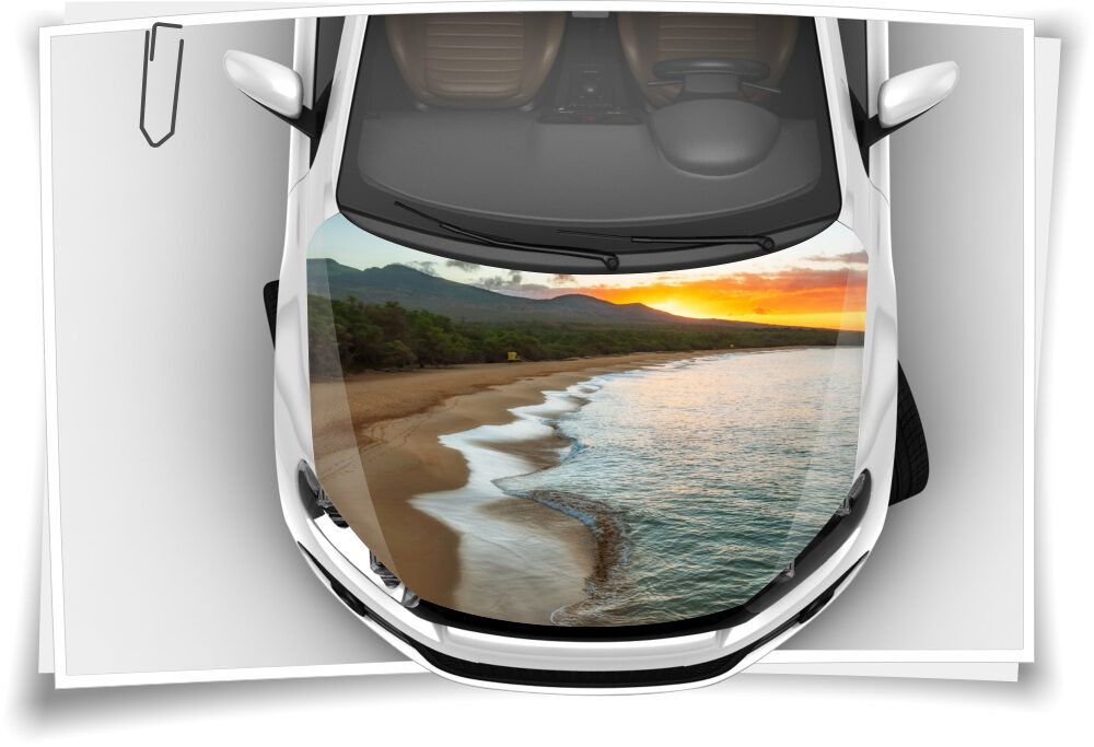 Motorhaube Auto-Aufkleber Strand Ufer Meer Wald Berge Natur Sonne  Steinschlag-Schutz-Folie Airbrush Tuning – Medianlux-Shop