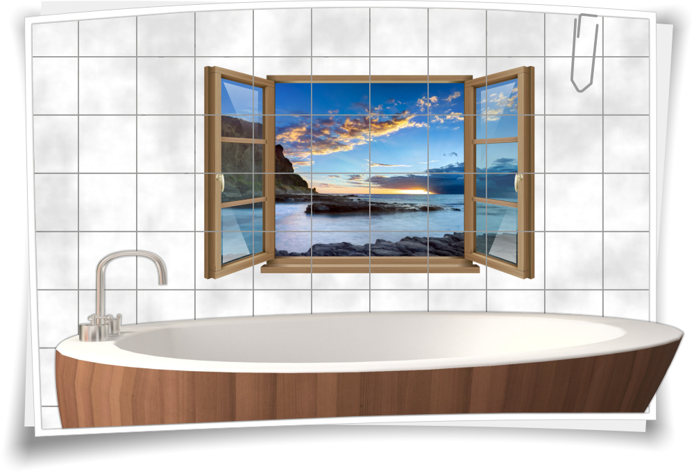 Wand Spiegel Spiegel Fliesen Selbstklebend 15x15cm Quadrat für Badezimmer